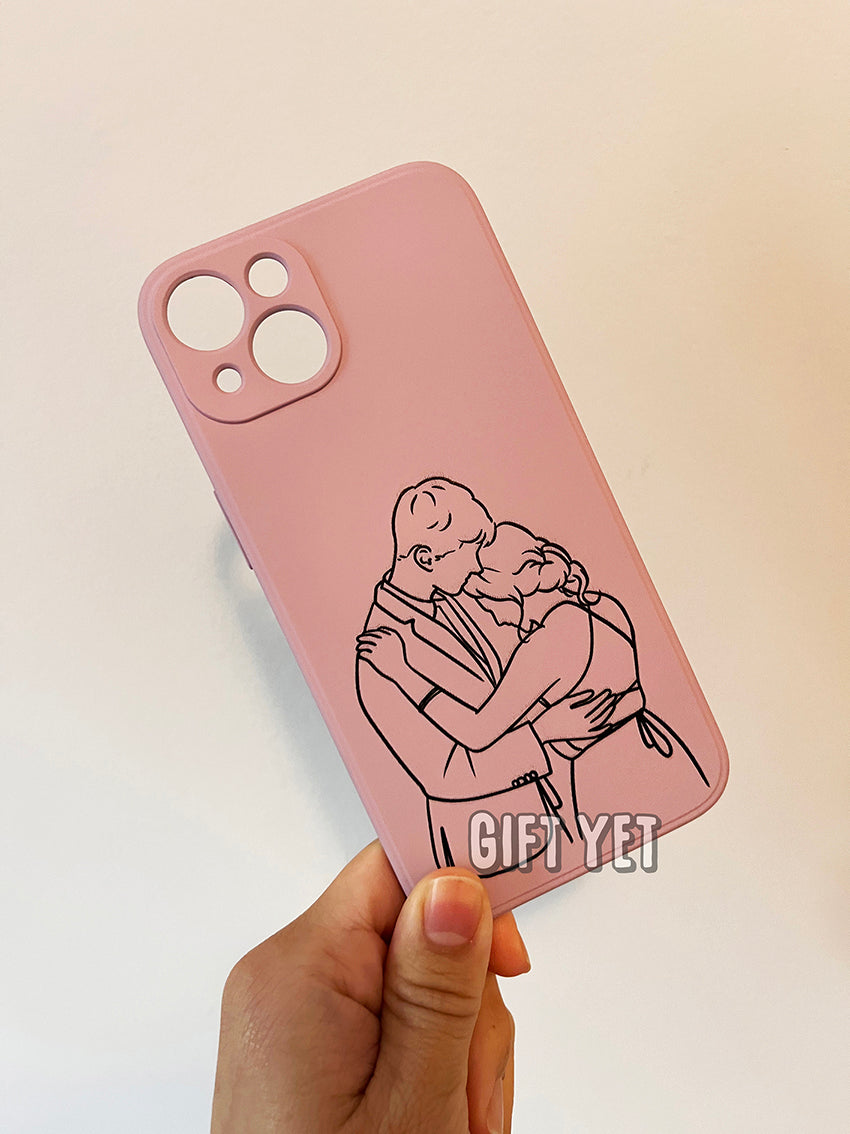 Custom Line Art Phone Case