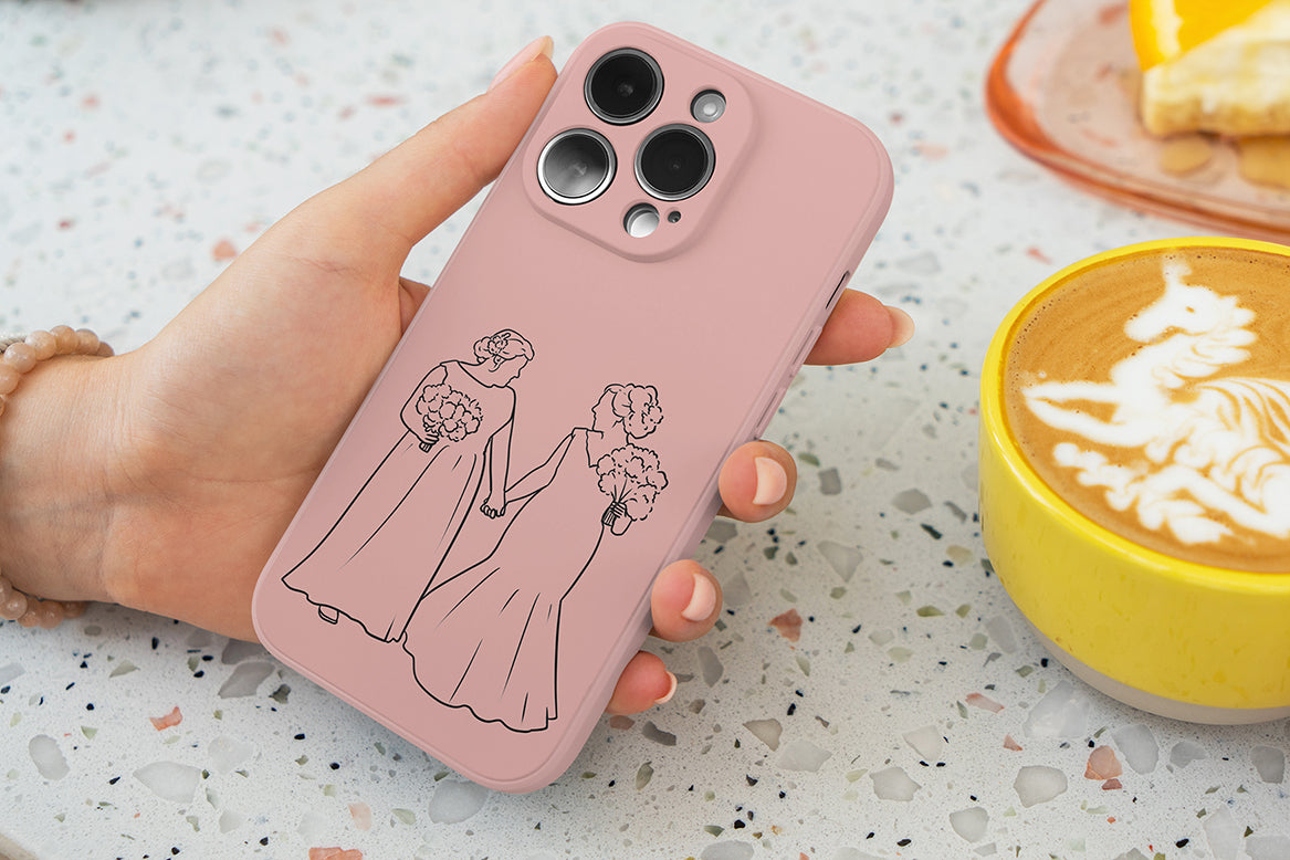 Custom Line Art Phone Case