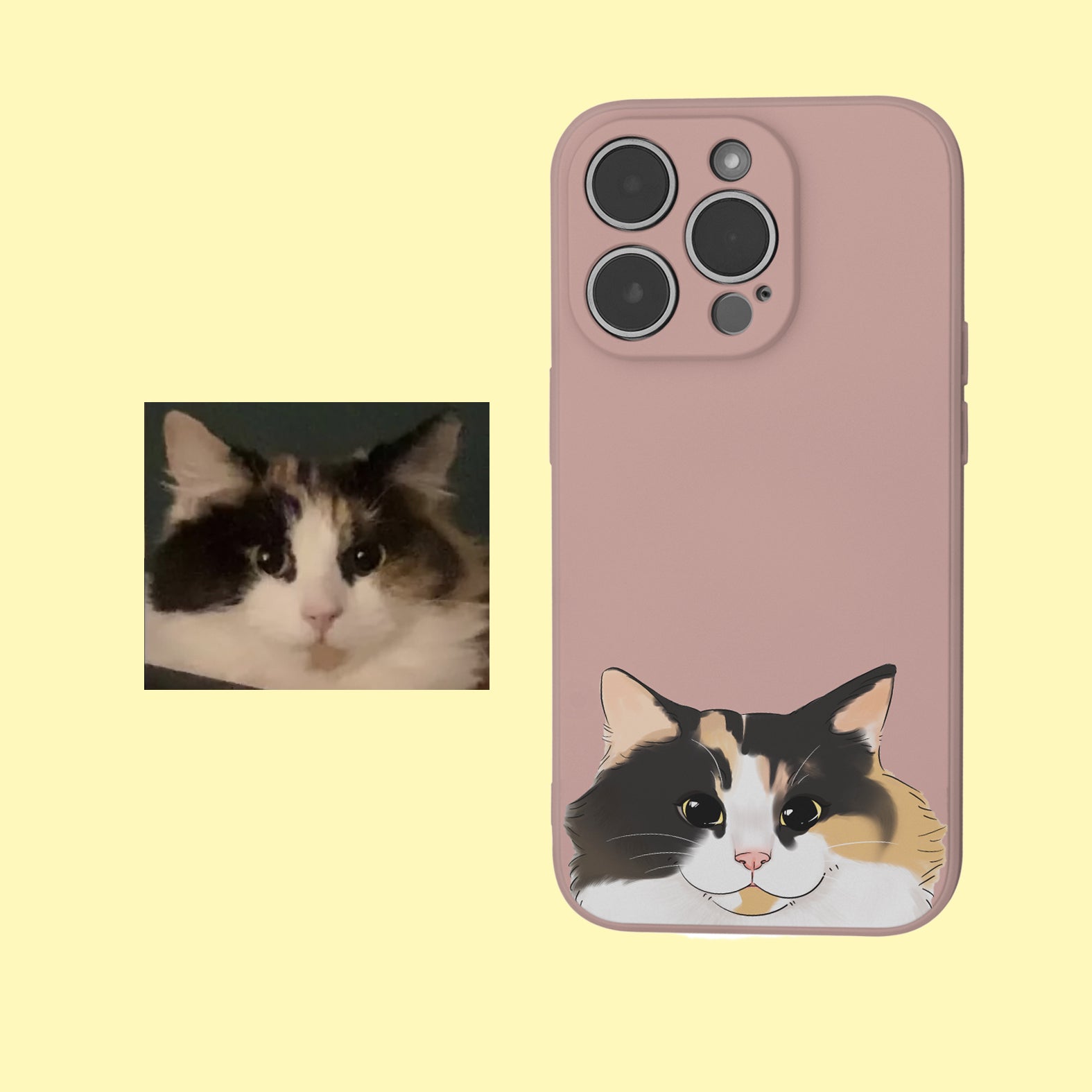 Custom Cat iPhone Case (6 Colours)