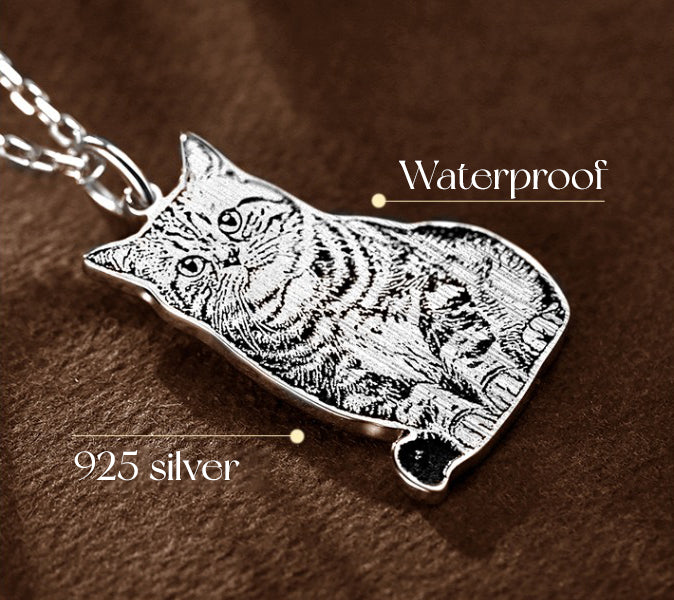 Custom 925 Silver Pet Necklace