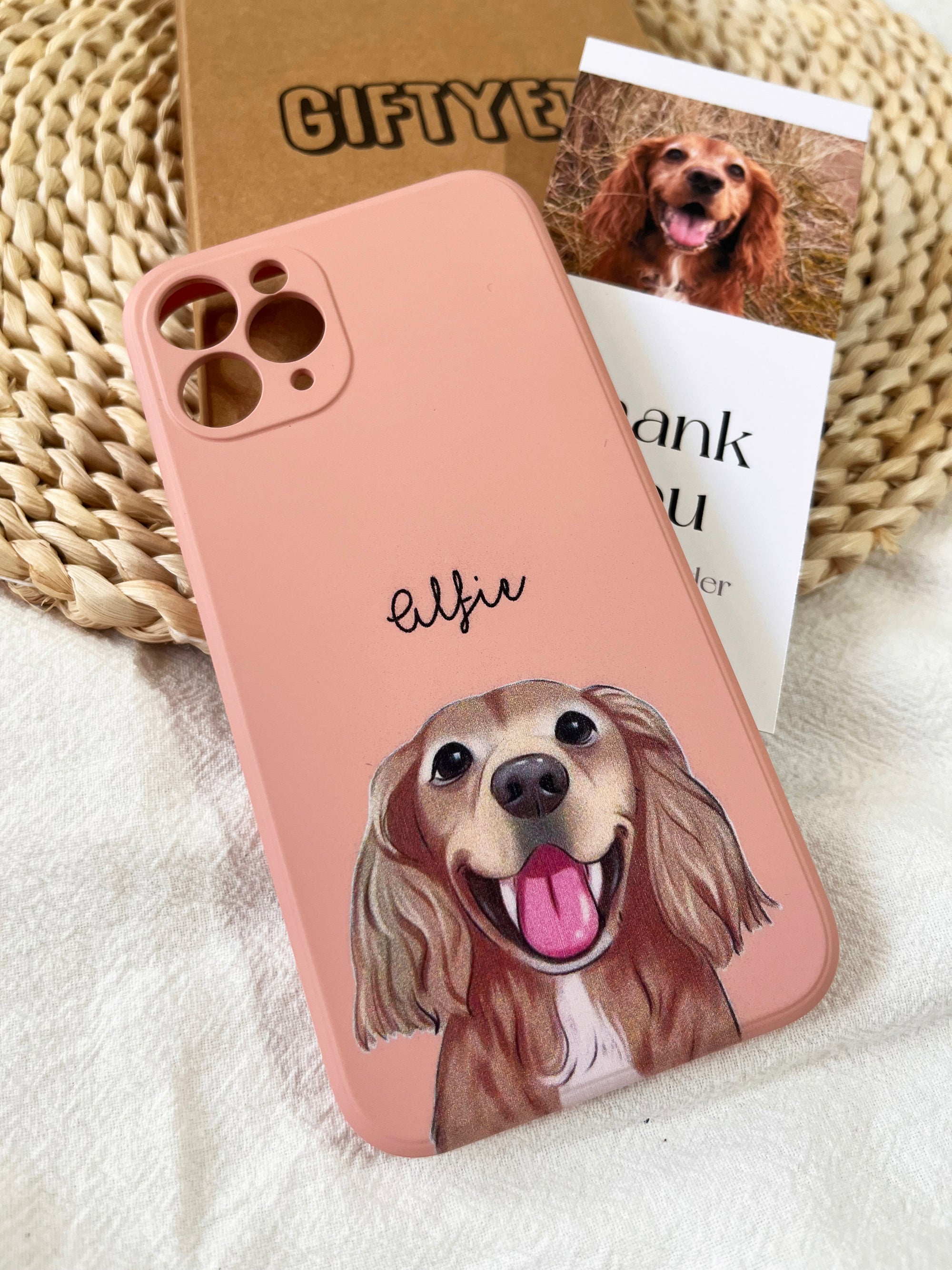 Custom Dog iPhone Case (6 Colours)
