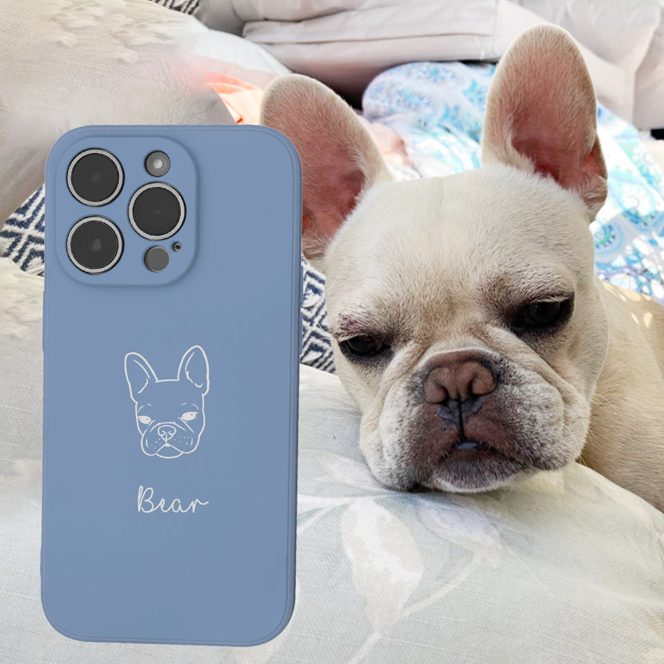 Custom Pet Headshot iPhone Case (6 colours)