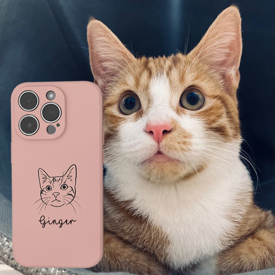 Custom Pet Headshot iPhone Case (6 colours)