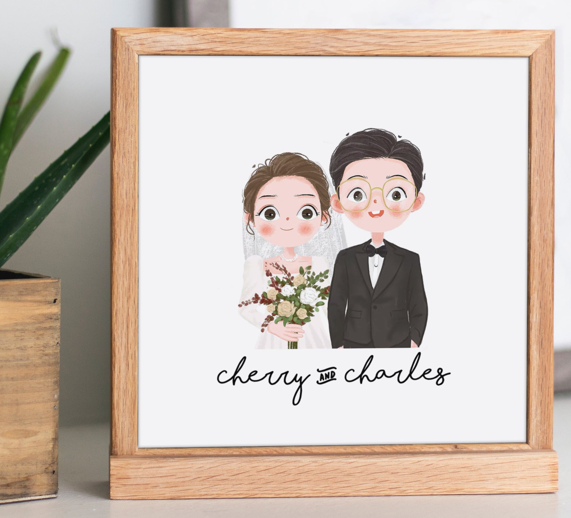 Custom Cartoon Wedding Drawing