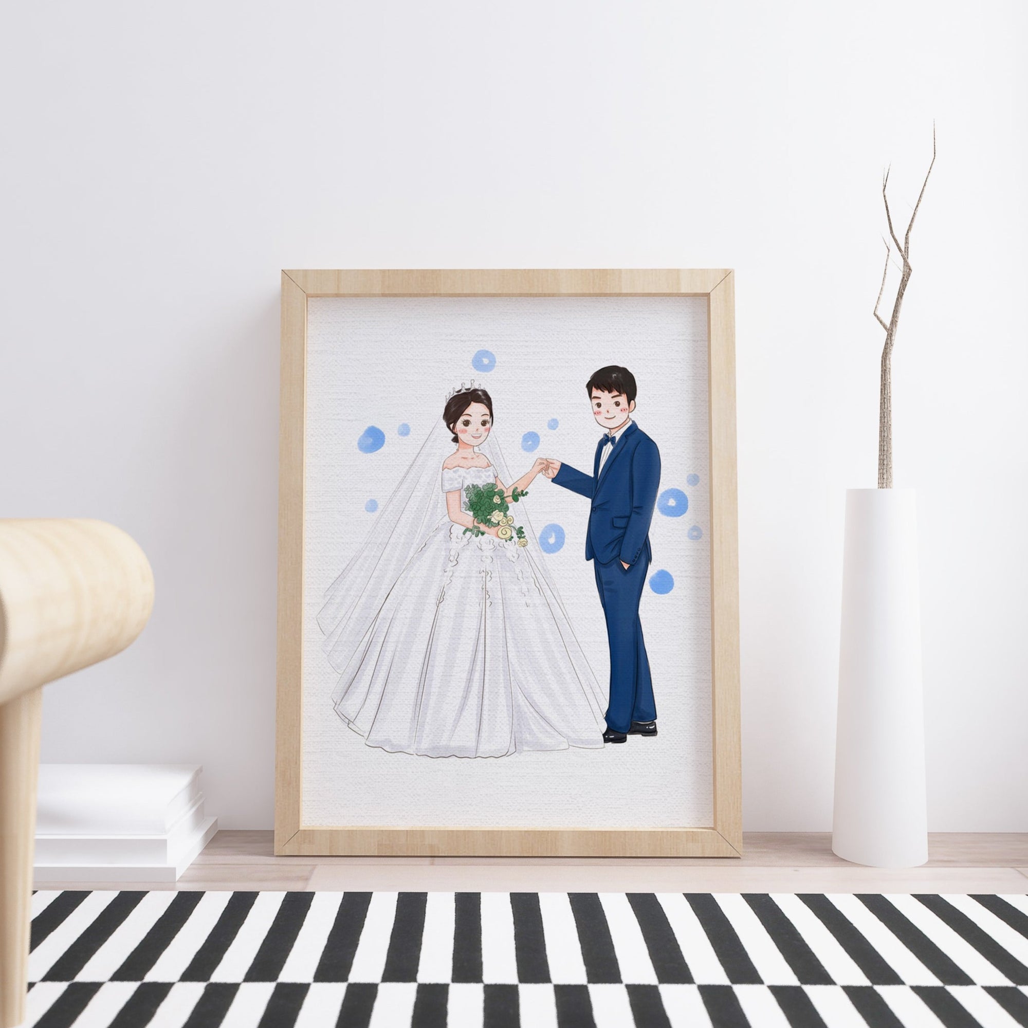 custom wedding illustration