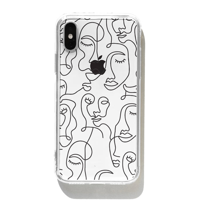 Abstract Face iPhone Case