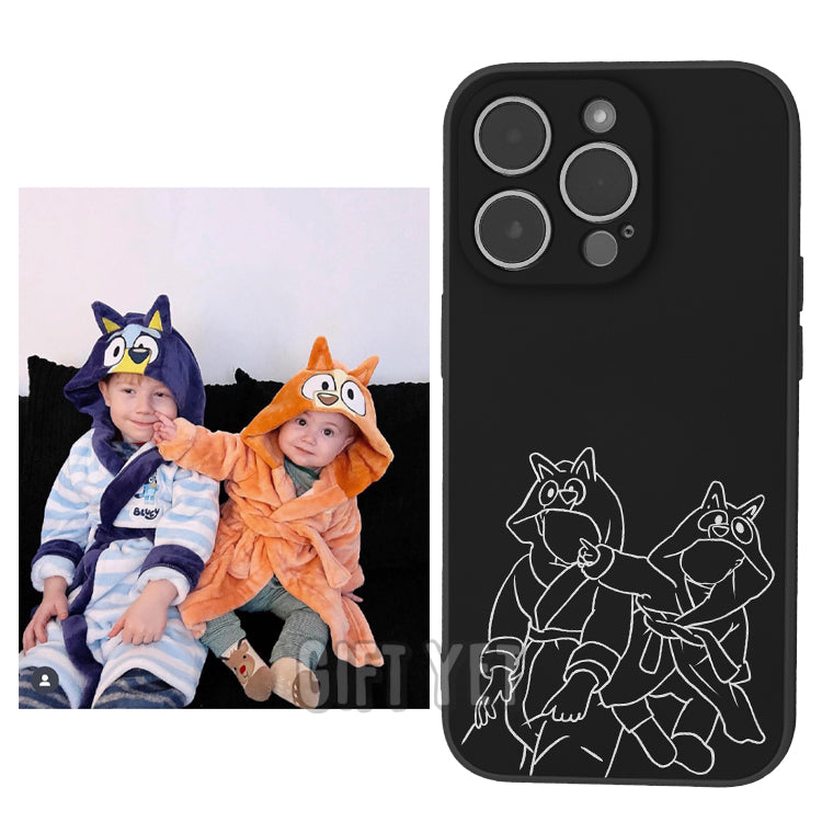 Personalised Line Drawing Phone Case