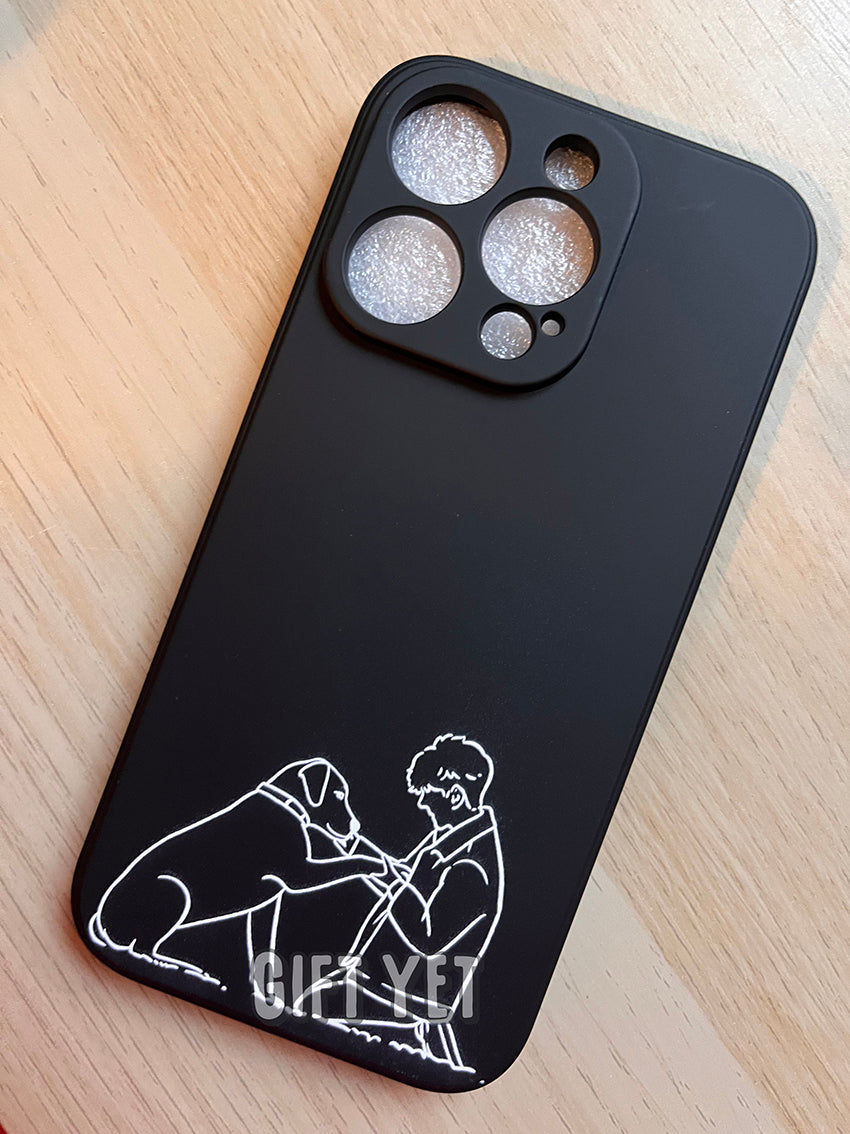 Custom Line Art iPhone Case