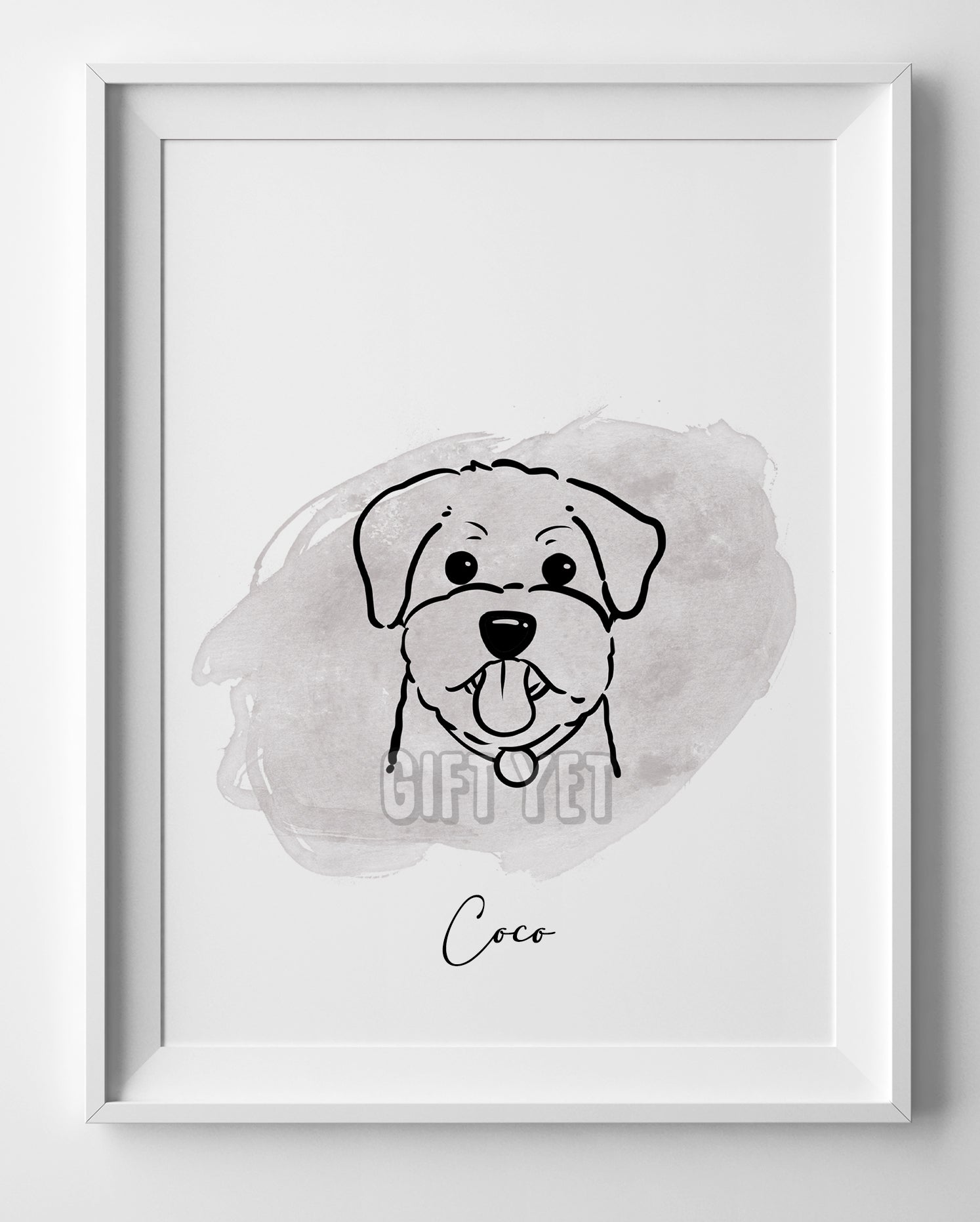 custom pet line drawing