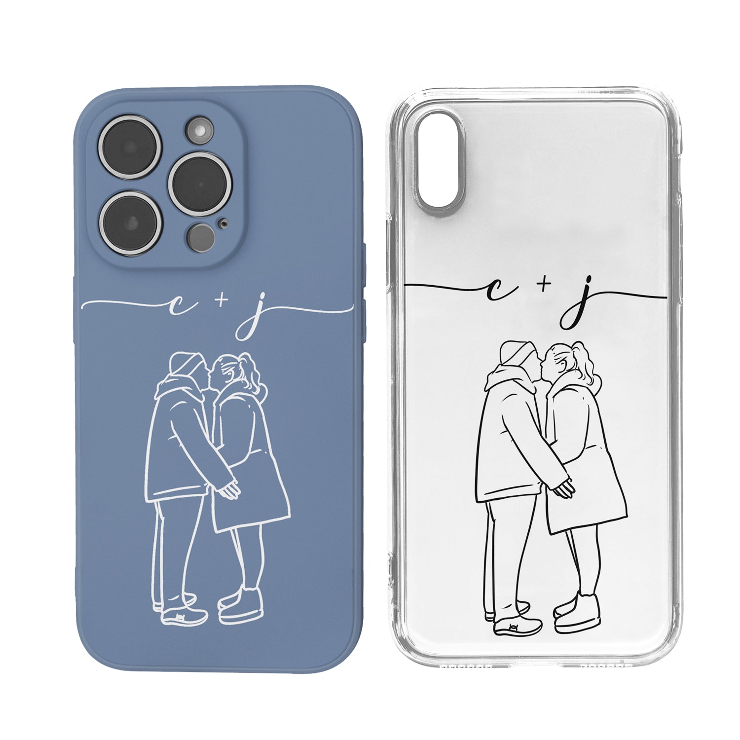 [Design 2]Custom Line Art Phone Case (6 colours)