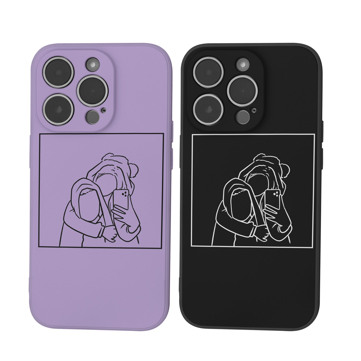 [Design 1]Custom Line Art Phone Case (6 colours)