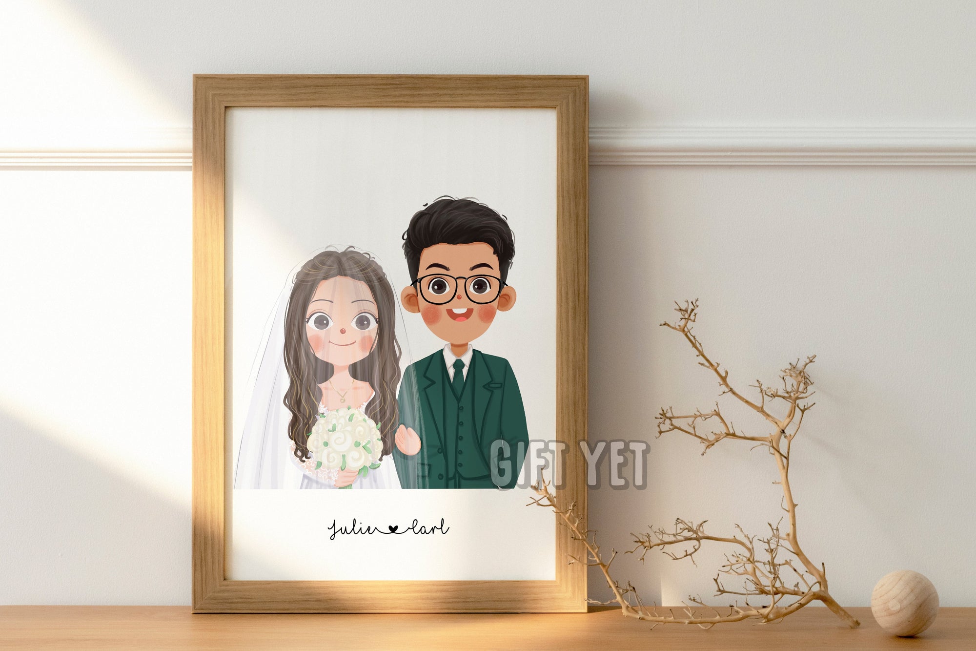 custom wedding illustration