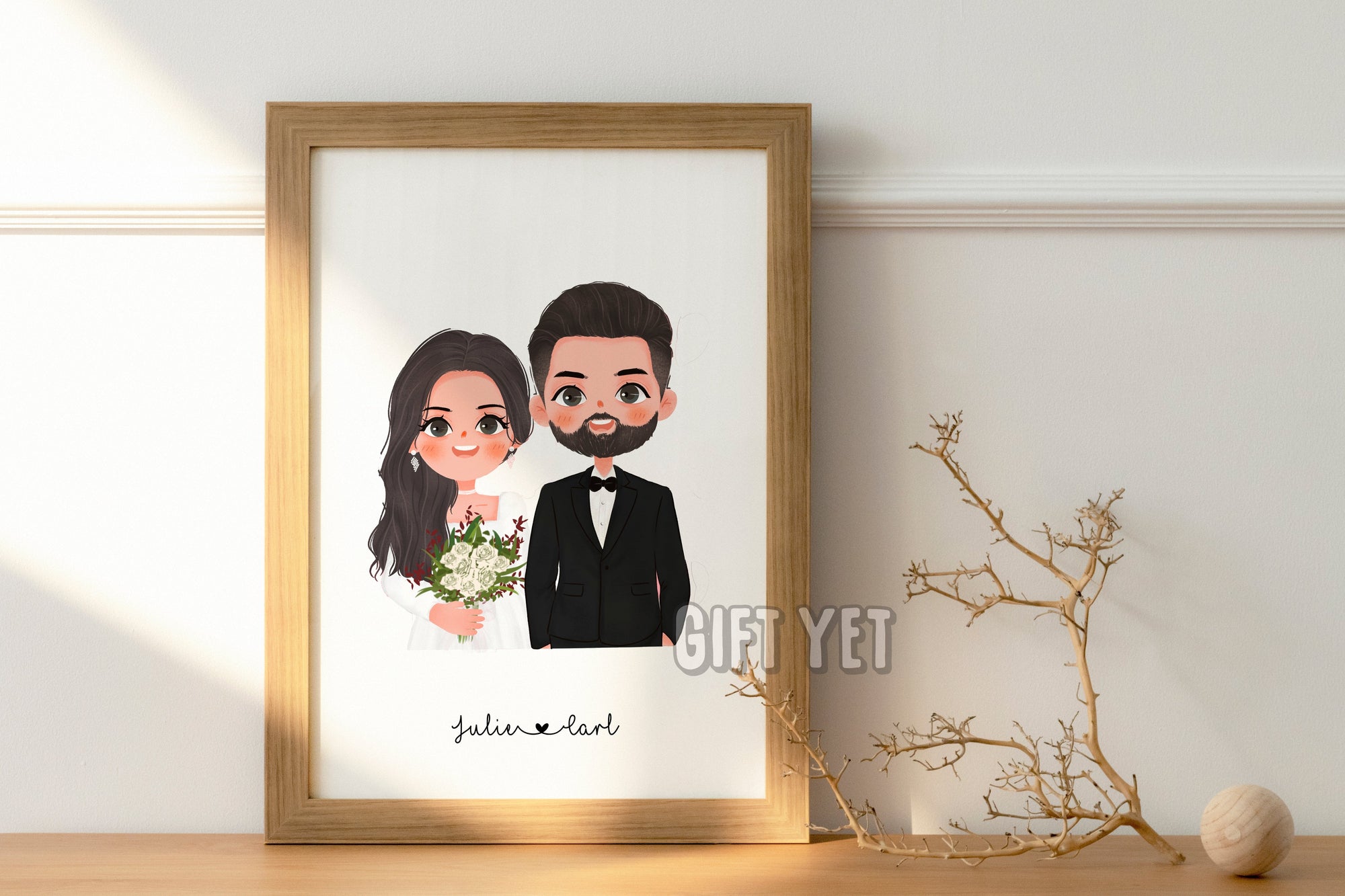 custom wedding illustration