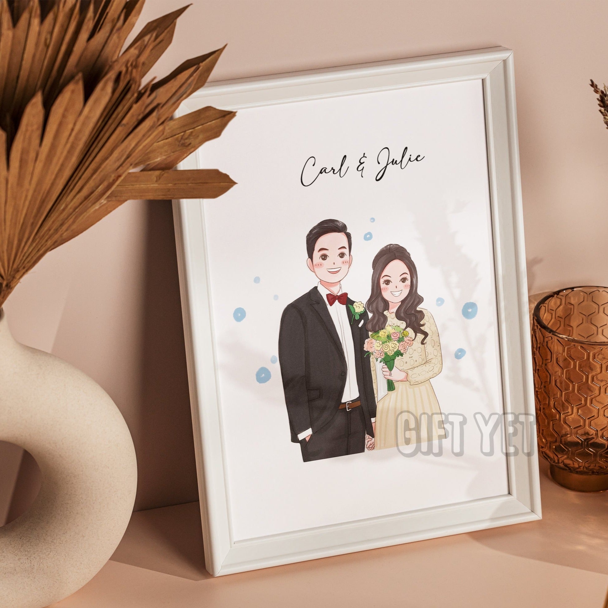 custom wedding illustration